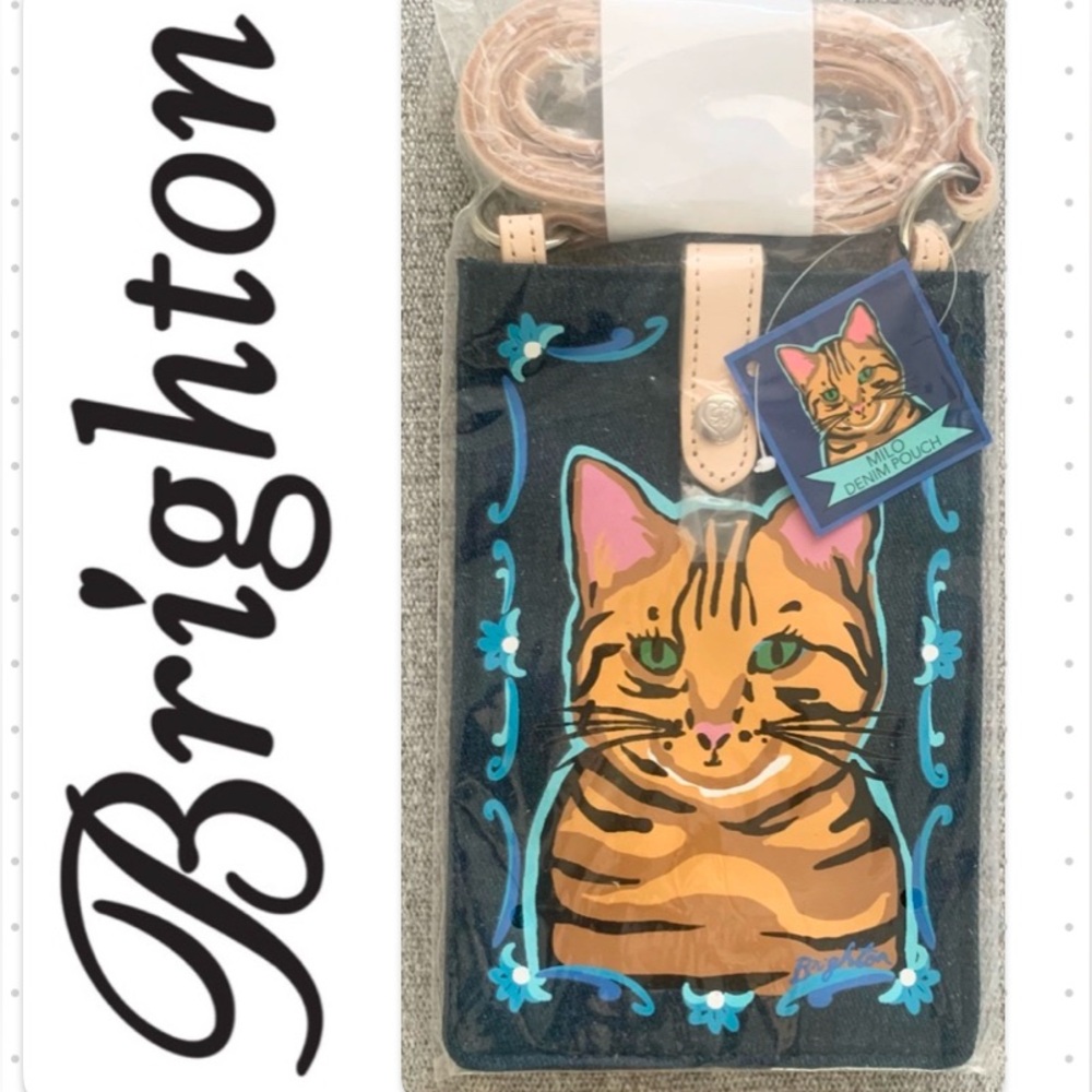 Brighton Milo Denim Pouch Crossbody